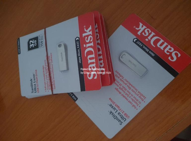 32GB SanDisk Ultra Luxe USB 3.1 Original Flash Drive