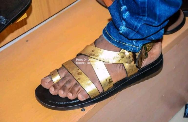 Genuine leather slippers and sandals 