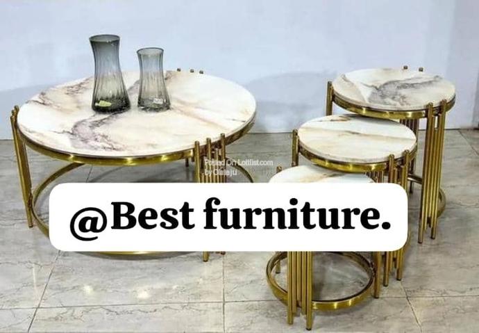 Bed frame , centre table, kitchen cabinets 